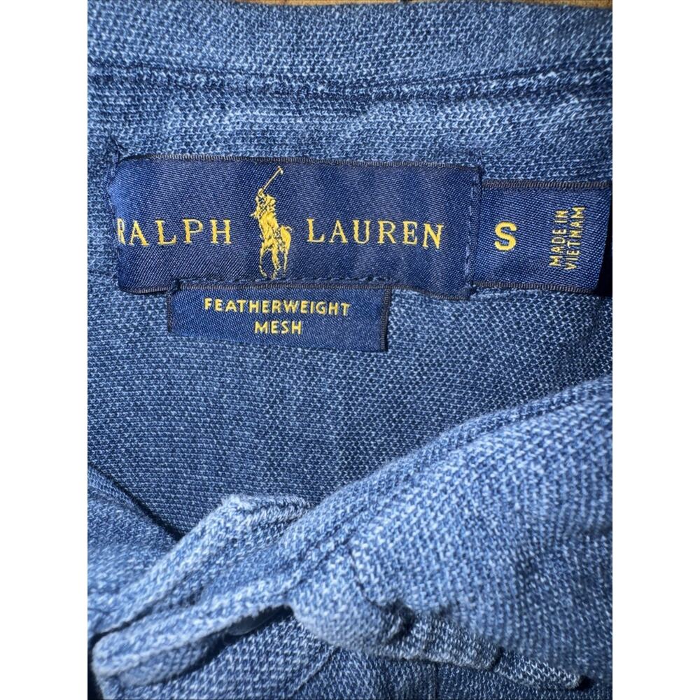 Ralph Lauren Featherweight Meat Button Up Shirt Blue Small 19x25 - Picture 4 of 4